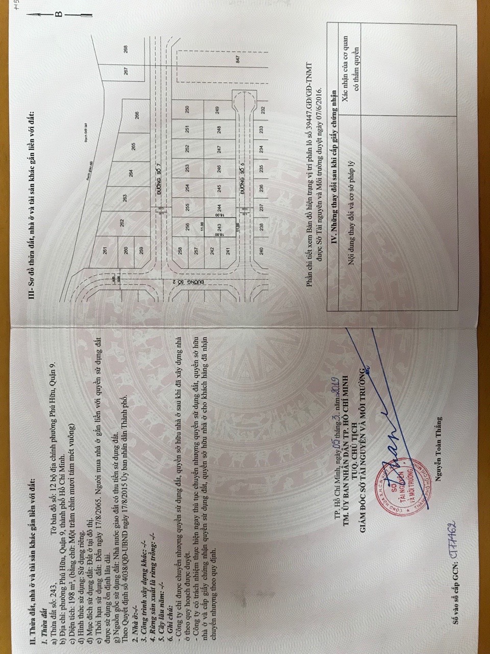 Sổ hồng đất nền Nam Phan Sổ hồng đất nền Nam Phan